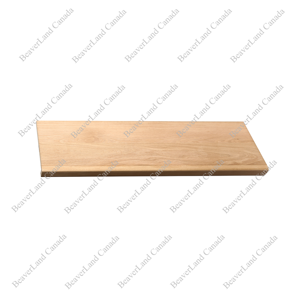 White Oak Double Return Stair Tread