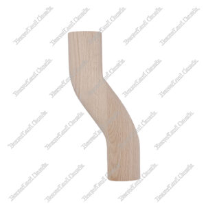 F102-HD3LS S Shape 3'' Left Red Oak
