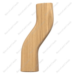 WHF122-HR-3RS S Shape 3'' Right Red Oak