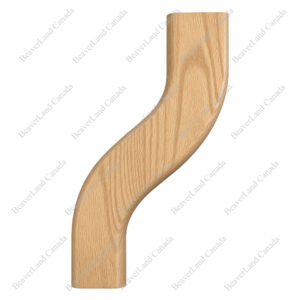 WHF122-HR-6RS S Shape 6'' Right Red Oak
