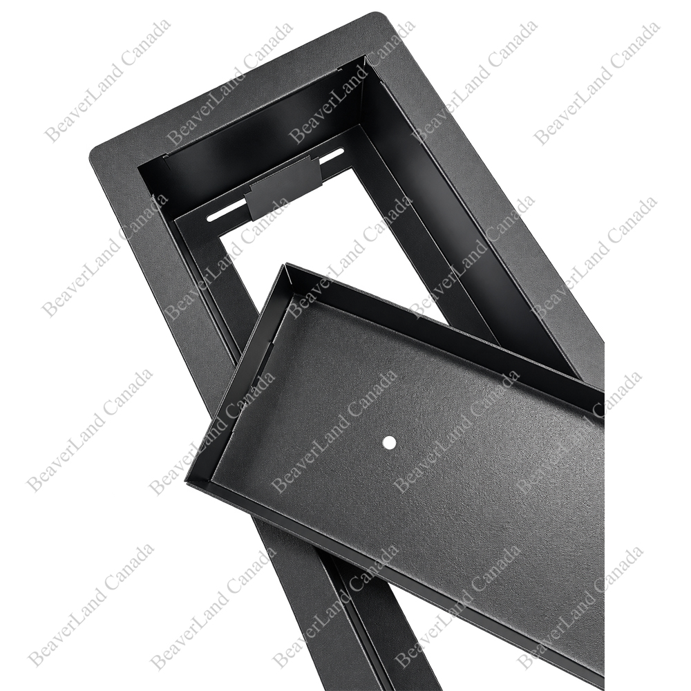 FM601-FFVB0410 Top Cap Flush Mount Fit 4''*10'' Metal Black - Image 5