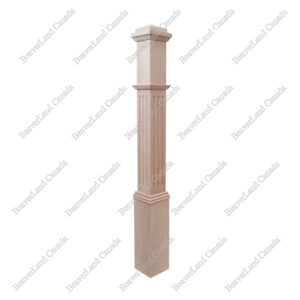 PM102-BN5-48SF Pyramid Cap 5''*5''*48” Red Oak
