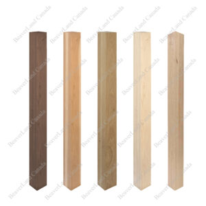 Special Order Over Size (Length & Width) Plain Square Posts (No Cap & No Trim) Solid Wood Materials Available in Red Oak, Maple White Oak, Hickory, Walnut