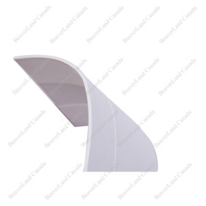 BB502-B5WS Flexible Step Beveled Baseboard Primed White 5-1/2” (Width) * 1/4” (Thick), Available in 8ft