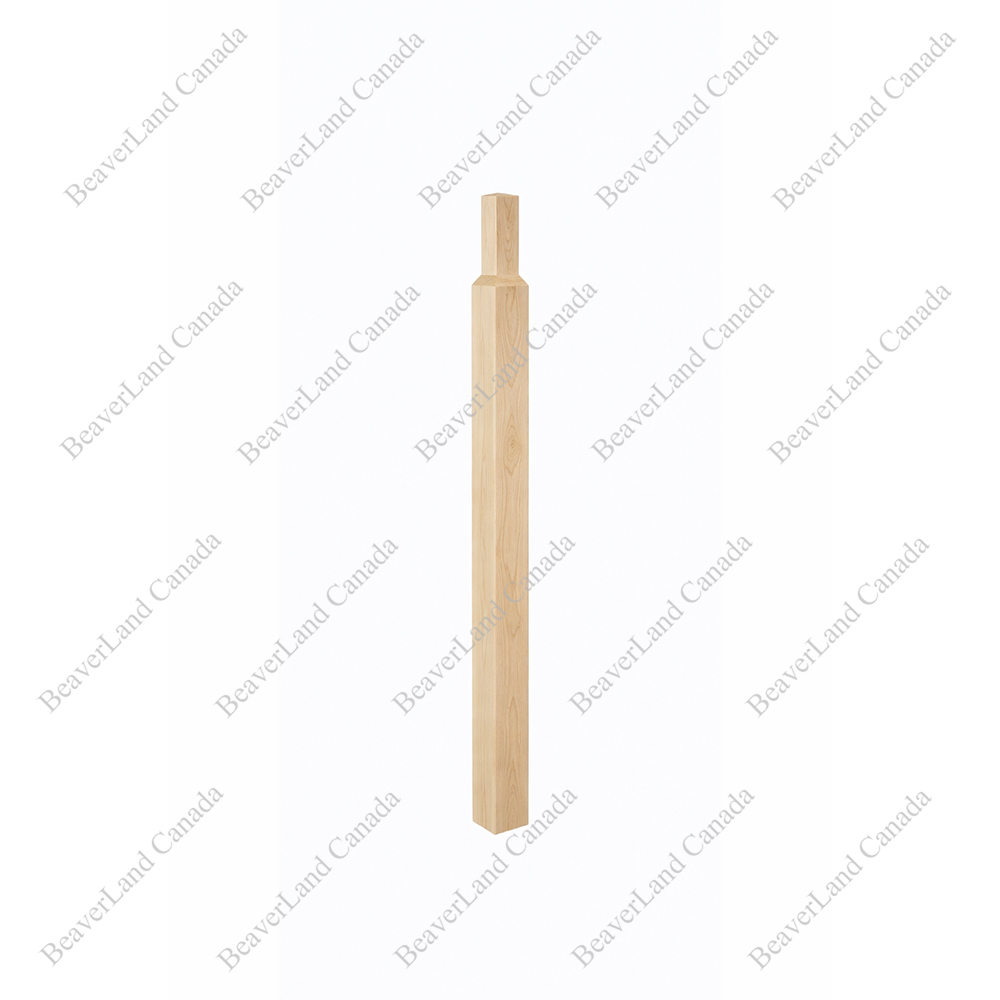 NMST201-1260 Pin-Top Newel Post (Square Head) 2 3/4”*2 3/4”*44” Maple