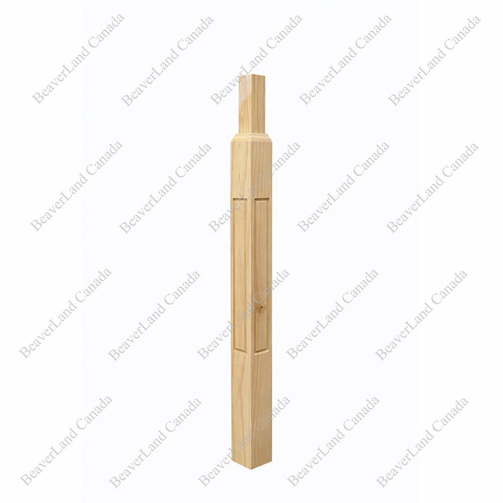 NMST201 1267-Pin-Top Newel Post (Square Head) 2 3/4”*2 3/4”*44” Maple