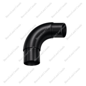 CHF101 Metal Curve Elbow 1-1/2'' Diameter Satin Black