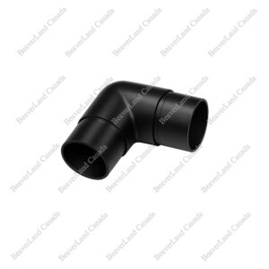 CHF102 Metal Curve Elbow 1-1/2'' Diameter Satin Black